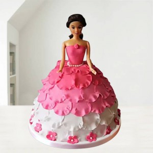Adorable-Barbie-Doll-Cake